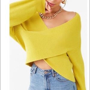 Crisscross front sweater